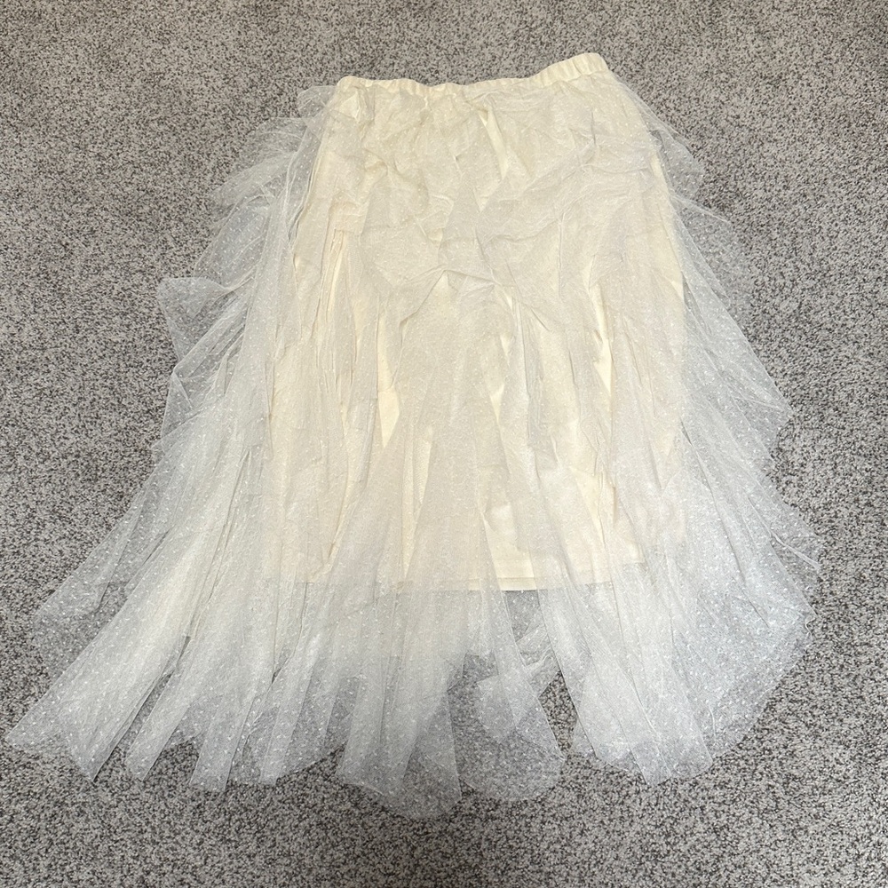 NWOT Alter’d State Nia Tulle Waterfall Skirt - sz L - Picture 6 of 9
